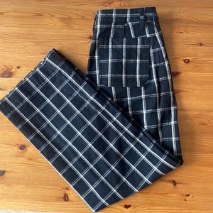 Madewell wide leg window panel pants